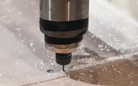 CNC router cutting acrylic sheet